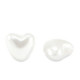Imitation freshwater pearls Heart 4x5mm White